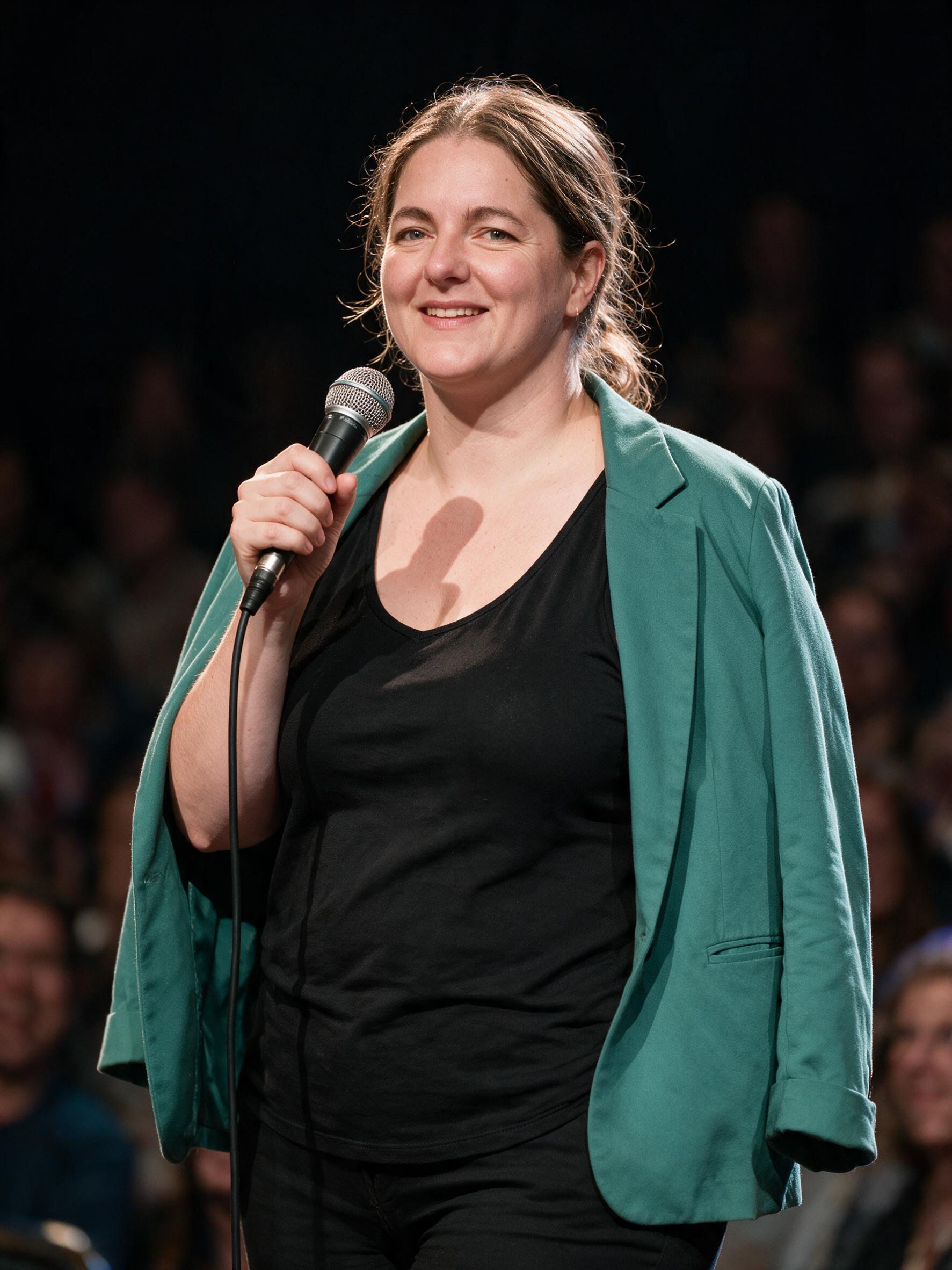 Martha Dietrich auf der Bühne bei Germany's Next Speakers
